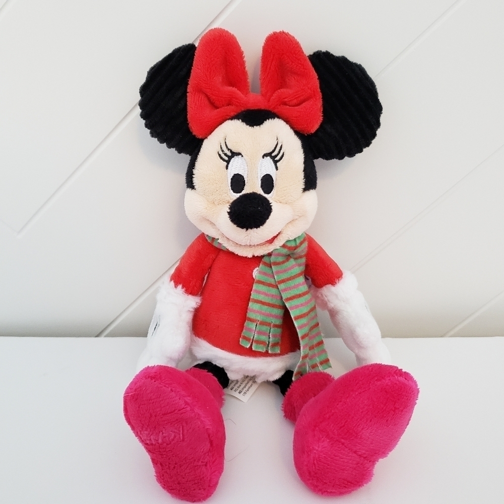 DISNEY Scentsy Christmas Minnie Mouse Clip On Plush